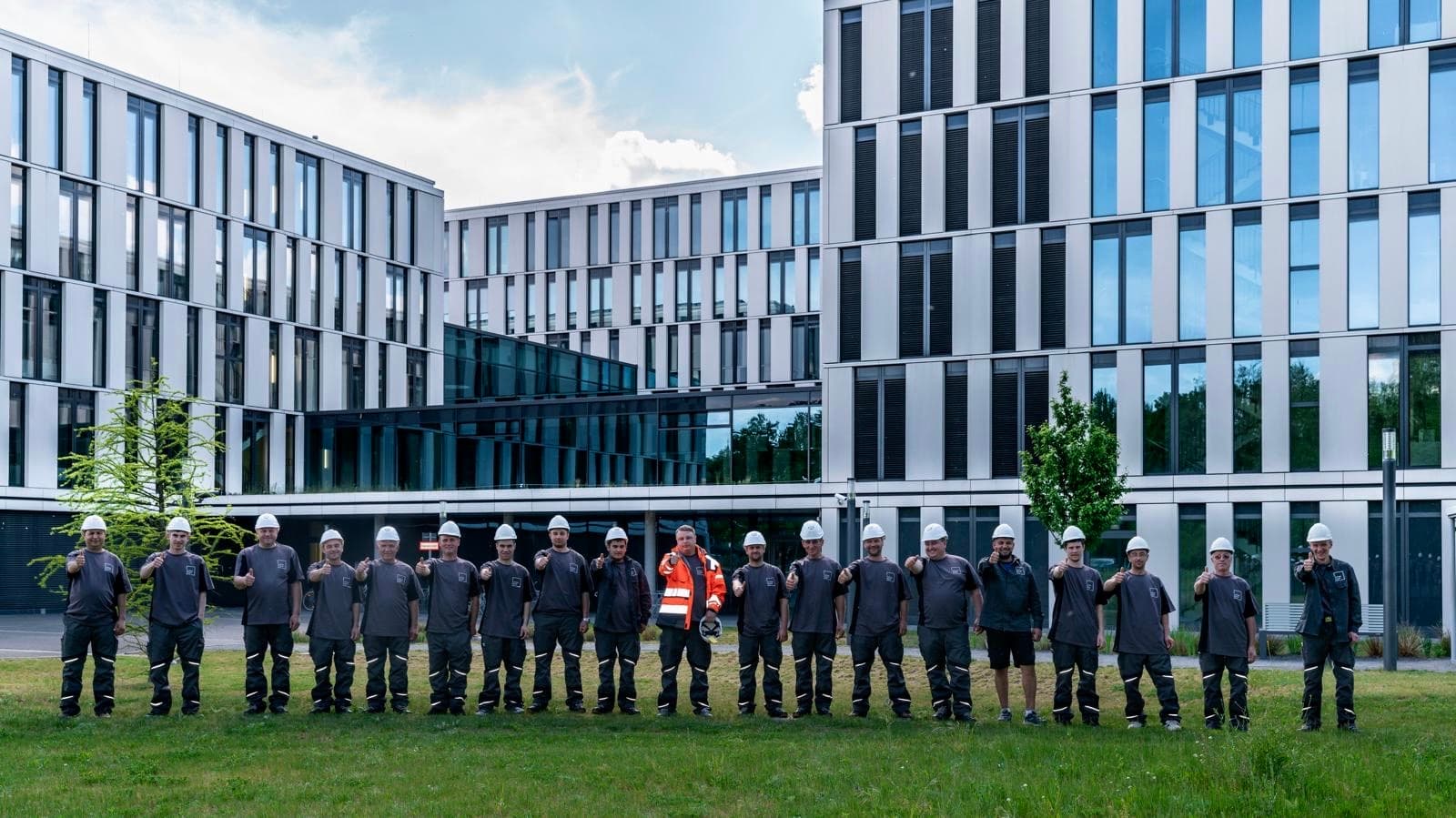 The UNO BAU team on site